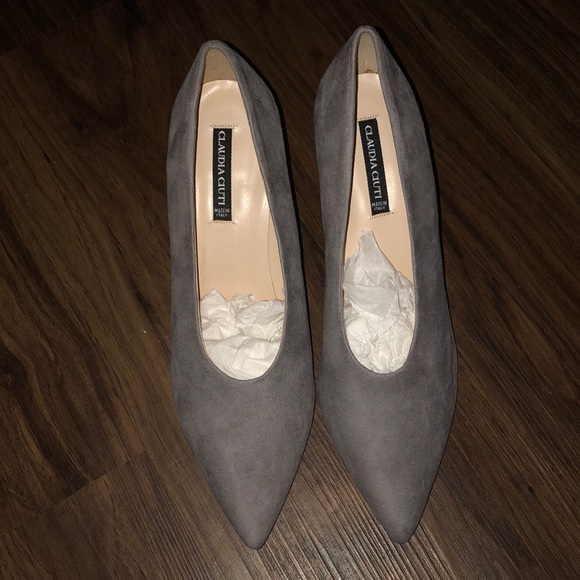 SALE! New CLAUDIA CIUTI Evita Sail Suede Heels - Picture 2 of 8